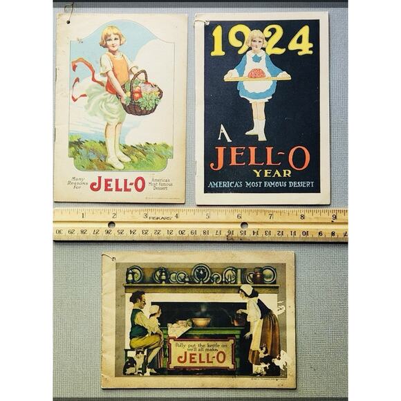 Other - ANTIQUE 1912-1924 LOT of "JELL-O" Advertising RecipeBooklets By Maxfield Parrish